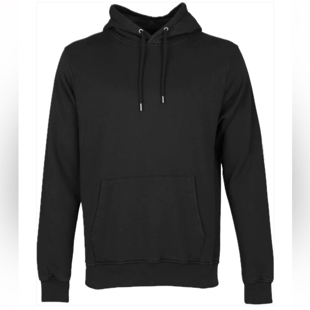 Black Organic Cotton Hoodie Men’s Large